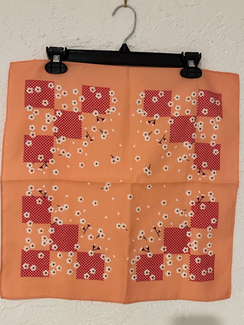 Japanese Furoshiki Bento Wrapping Cloth – Floral Peach 18”
